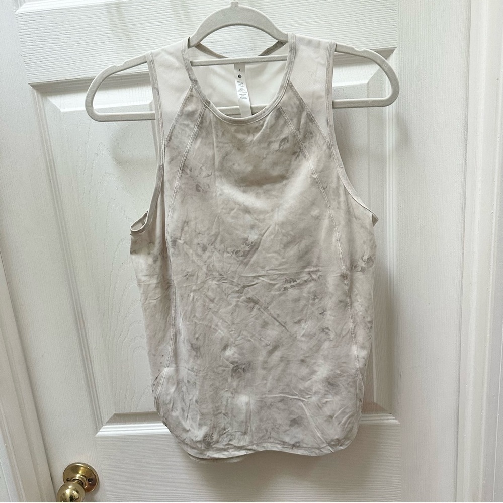 Lululemon Sculpt Tank ll Top White Cream Tank Top 4 mesh